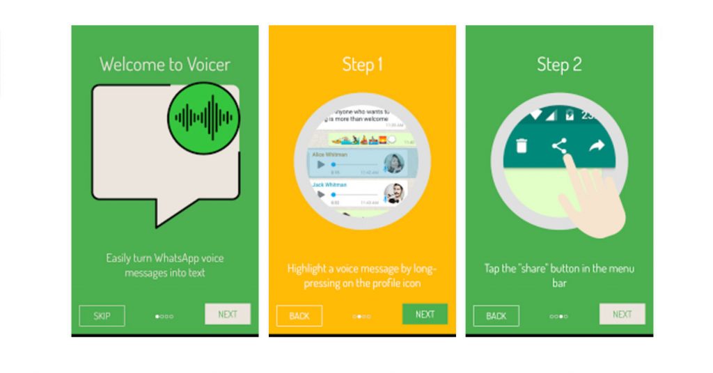 Now You Can Send  WhatsApp Voice Messages As Text Messages With Voicer Application