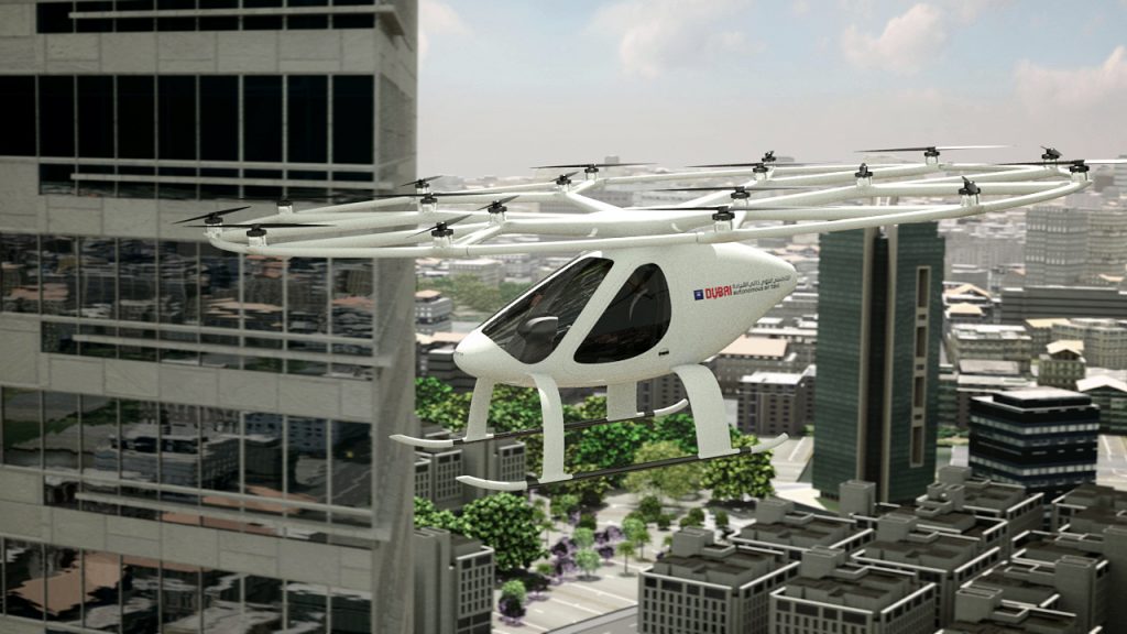Dubai To Launches Trial of Volocopter Driverless Flying Taxi Service